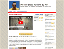 Tablet Screenshot of posturebracereviews.com
