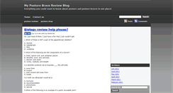 Desktop Screenshot of myblog.posturebracereviews.com